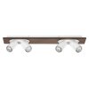 Ledvance Lights Spot ceiling light, ceiling spotlight LED Wood like finish, white, 4-light sources