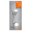 Ledvance Lights Spot ceiling light, ceiling spotlight LED grey, 2-light sources