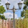 Loria outdoor light, lamp post, path light brown, gold, 2-light sources