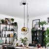 Gastor hanging light, globe light 20 cm gold, clear, 1-light source