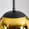 Gastor hanging light, globe light 20 cm gold, clear, 1-light source