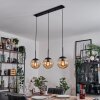 Gastor hanging light, globe light Amber, 3-light sources