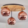 Koyoto ceiling light, globe light 40 cm Ecru, black, 3-light sources