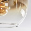 Koyoto ceiling light, globe light 40 cm Ecru, black, 3-light sources
