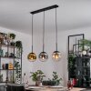 Gastor hanging light, globe light gold, clear, Smoke-coloured, 3-light sources