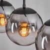 Gastor hanging light, globe light clear, Smoke-coloured, 3-light sources