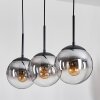 Gastor hanging light, globe light clear, Smoke-coloured, 3-light sources