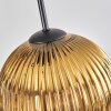 Koyoto hanging light, globe light 35 cm gold, clear, 4-light sources