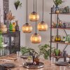 Koyoto hanging light, globe light 35 cm Amber, 4-light sources