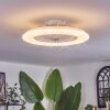 Benasal ceiling light, Ceiling fan light white, 1-light source, Remote control
