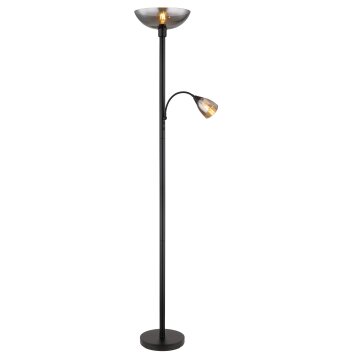 Globo lighting BLADE floor lamp, Reading light black, 1-light source