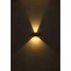 Globo lighting Alina wall light LED Dark wood, Ecru, black, 1-light source