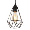 Globo lighting Zachary hanging light black, 1-light source