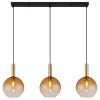 Globo lighting Marinella hanging light black, 3-light sources