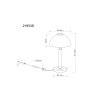 Globo lighting Uldin table lamp LED Smoke-coloured, 1-light source