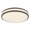 Globo lighting Betha ceiling light LED brown, white, 1-light source, Remote control, Colour changer