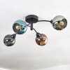 Globo lighting Zarlona ceiling light black, 4-light sources