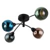 Globo lighting Zarlona ceiling light black, 4-light sources