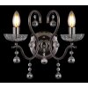 Globo lighting Camila wall light chrome, black, 2-light sources