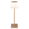 Globo lighting Gregoir table lamp LED Dark wood, Ecru, 1-light source