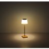 Globo lighting Gregoir table lamp LED Dark wood, Ecru, 1-light source