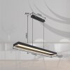 Globo lighting Sola hanging light LED black, 1-light source, Remote control