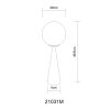 Globo lighting Pinpal table lamp brass, 1-light source