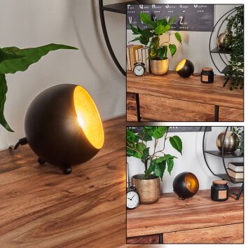 Hajo Table Lamp black-gold, 1-light source