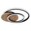 Globo lighting Julio ceiling light LED Dark wood, Ecru, 1-light source