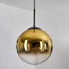Gastor hanging light, globe light 30 cm gold, clear, 1-light source