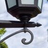 Loria outdoor light, lamp post, path light black, 3-light sources