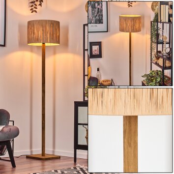 Granja floor lamp Ecru, black, 1-light source