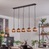 Koyoto globe light, pendant light black, 5-light sources