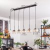 Koyoto globe light, pendant light black, 5-light sources