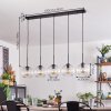 Koyoto globe light, pendant light black, 5-light sources