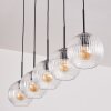 Koyoto globe light, pendant light black, 5-light sources