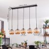Koyoto globe light, pendant light black, 5-light sources