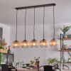 Koyoto globe light, pendant light black, 5-light sources