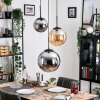 Gastor hanging light, globe light 30 cm Amber, Smoke-coloured, 3-light sources