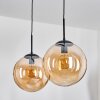 Gastor hanging light, globe light black, 2-light sources