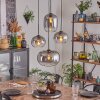 Apedo hanging light, globe light, pendant light clear, Smoke-coloured, 4-light sources