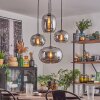 Apedo hanging light, globe light, pendant light Smoke-coloured, 4-light sources