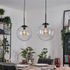 Gastor hanging light, globe light, pendant light clear, 2-light sources