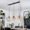 Gastor hanging light, globe light, pendant light Amber, clear, 3-light sources