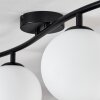 Gastor ceiling light, globe light white, 4-light sources