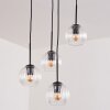 Koyoto hanging light, globe light, pendant light 35 cm clear, 4-light sources