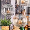 Koyoto hanging light, globe light, pendant light Amber, clear, Smoke-coloured, 4-light sources