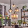 Koyoto hanging light, globe light, pendant light Amber, clear, Smoke-coloured, 4-light sources