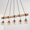 Koyoto hanging light, globe light, pendant light Ecru, black, 5-light sources