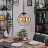 Gastor hanging light, globe light, pendant light Amber, clear, 1-light source